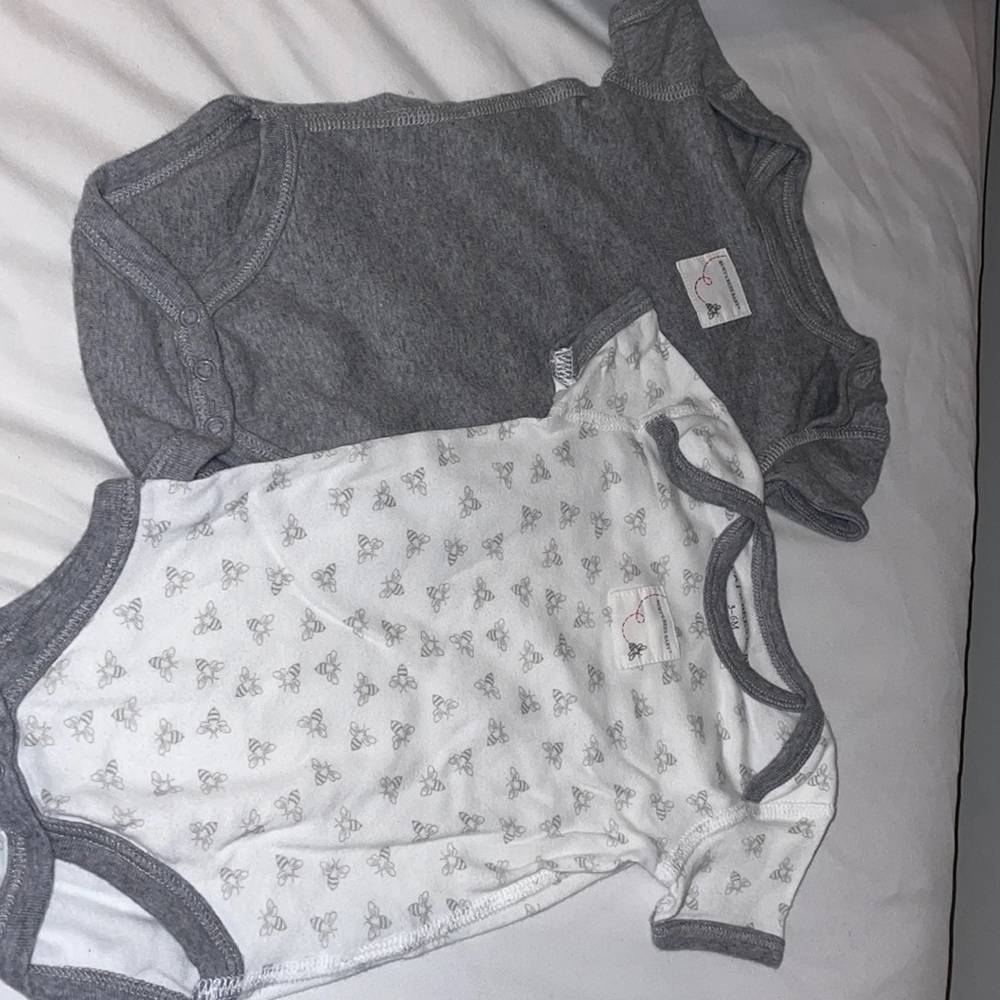 Burt’s bees baby onesies